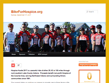 Tablet Screenshot of bikeforhospice.org